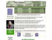 Tablet Screenshot of hinklerealty.com